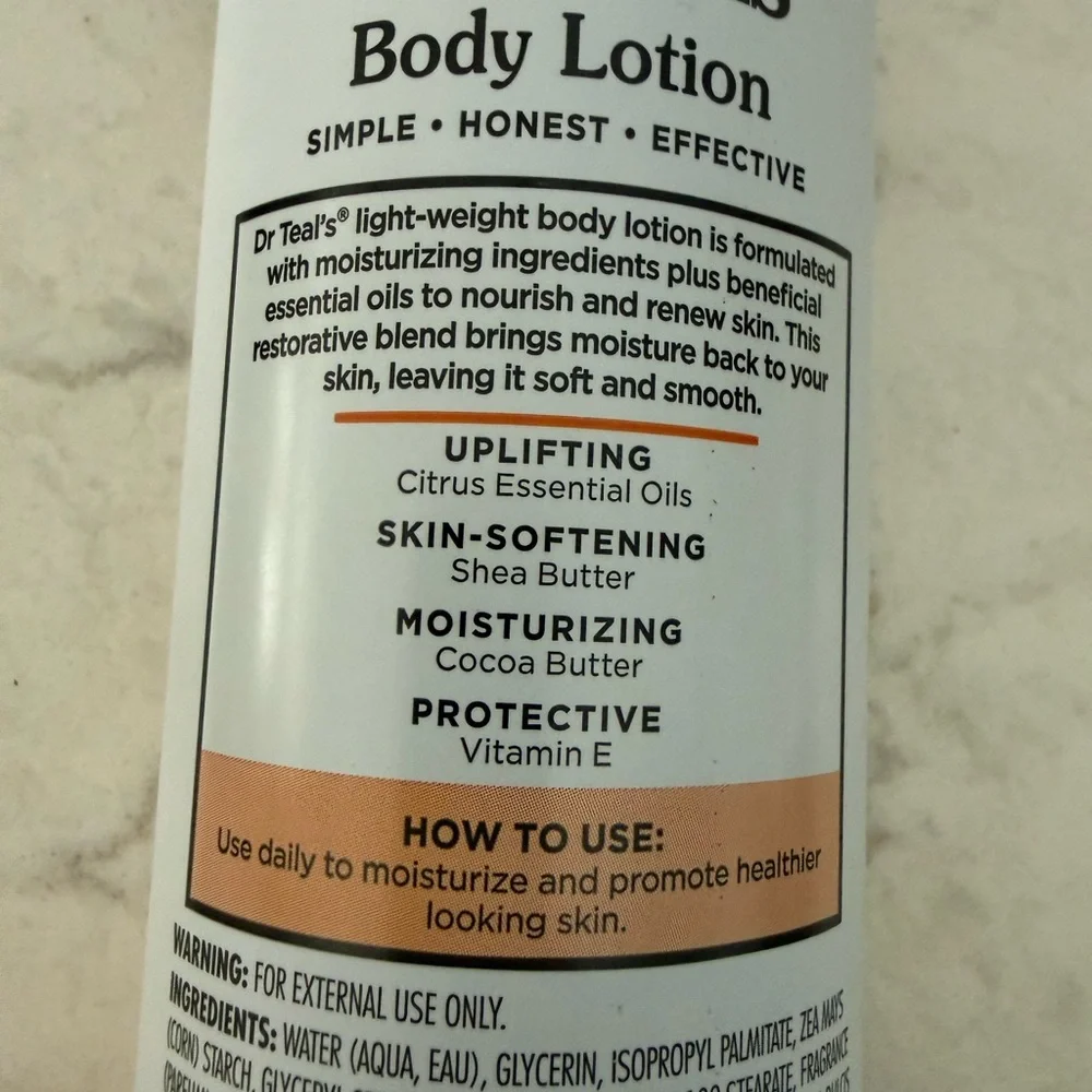 Dr Teal's Citrus Body Lotion - Vitamin C - Picture 4 of 7